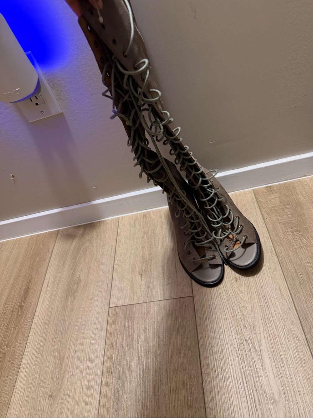 Free People x Jefferey Campbell “Perspective” Lace up boots